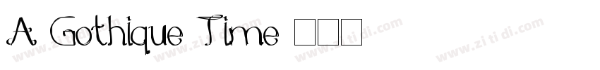 A Gothique Time字体转换